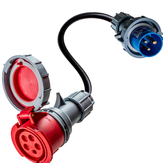 32A 5-polet CEE til 16A 3-polet CEE Adapter