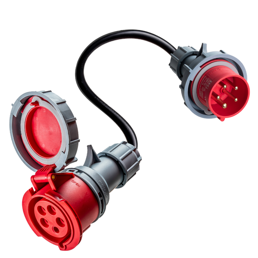32A 5-polet CEE til 16A 5-polet CEE Adapter