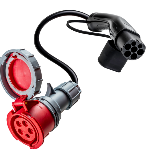 16A 5-polet CEE til Type 2 adapter