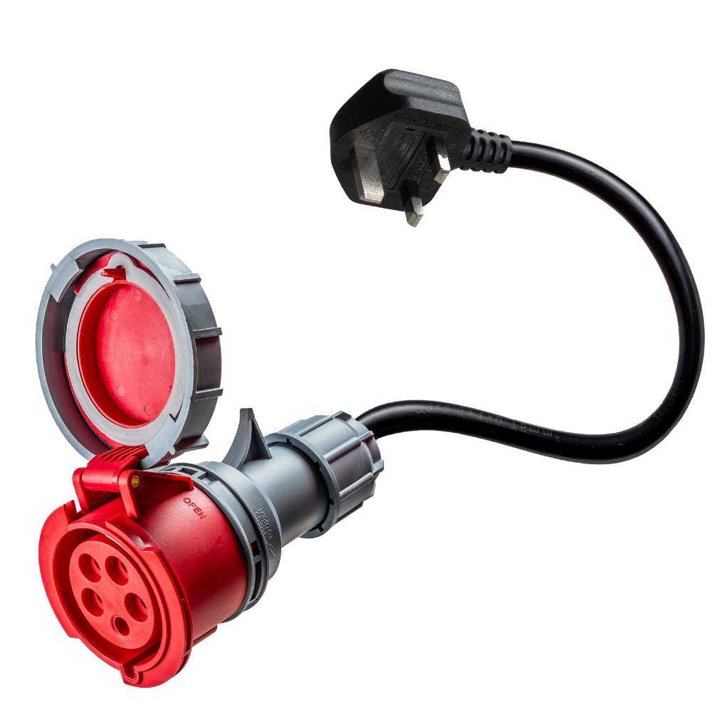 32A 5-polet CEE til type G til UK-adapter