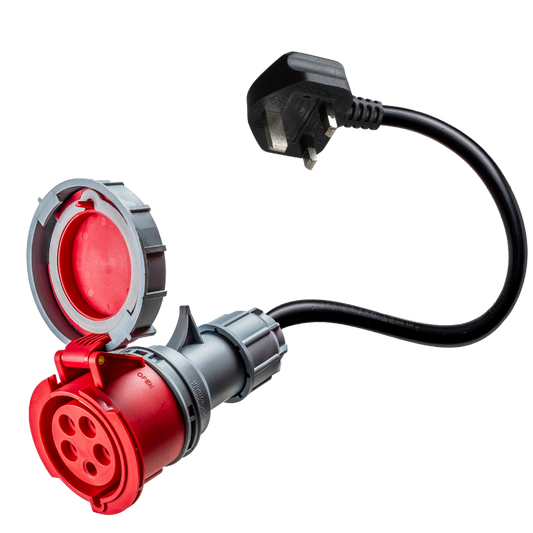 16A 5-polet CEE til Type G til UK-adapter