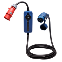 Type 2 - 32A rød CEE | 3 faser | Justerbar 8A - 32a | 22kW ladekabel