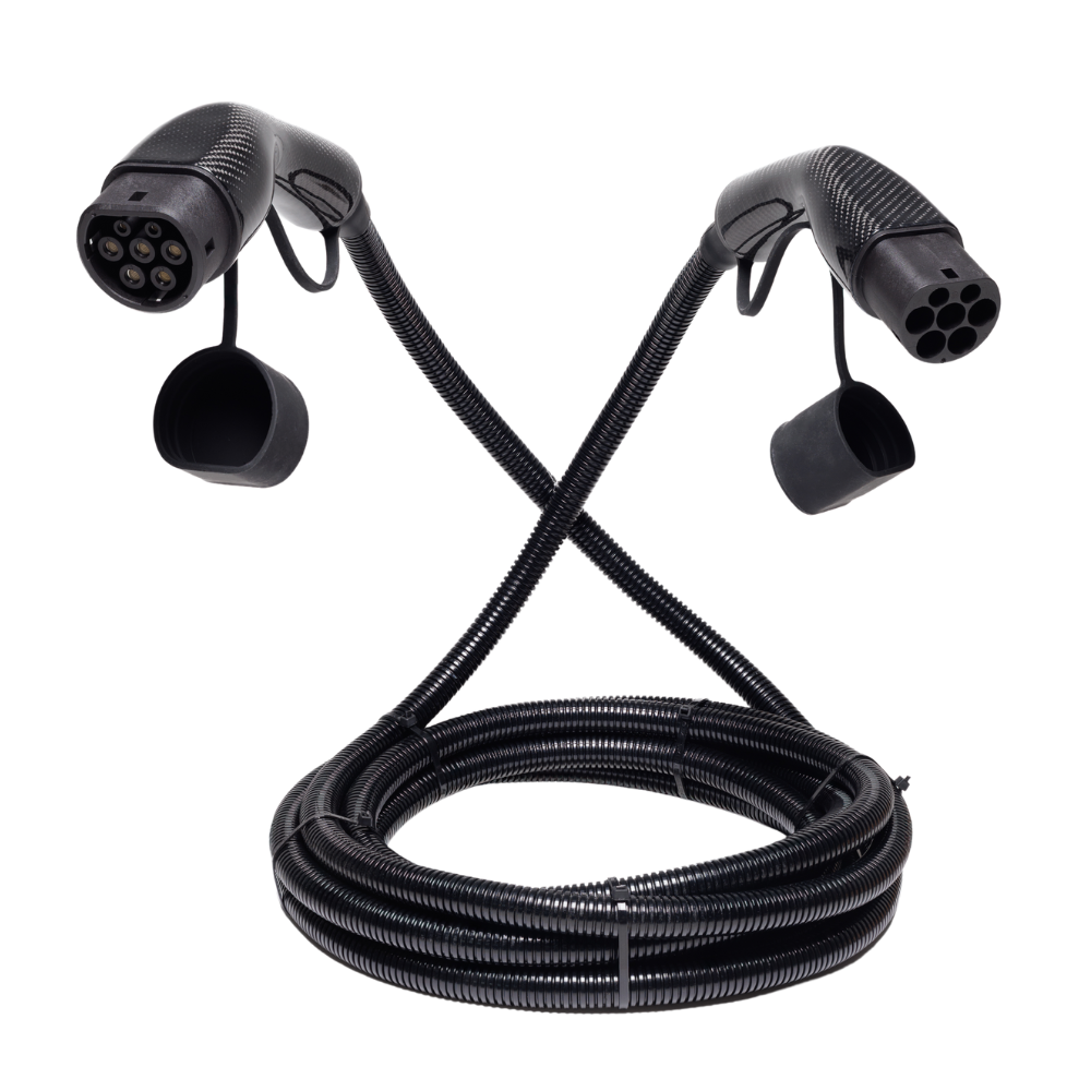 Voldt® Type 2 Carbon Fibre ladekabel 22kW