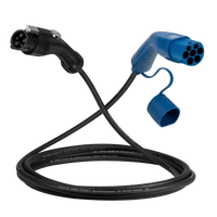 Type 1 - type 2 | 1 fase | 32a | 7,4 kW ladekabel