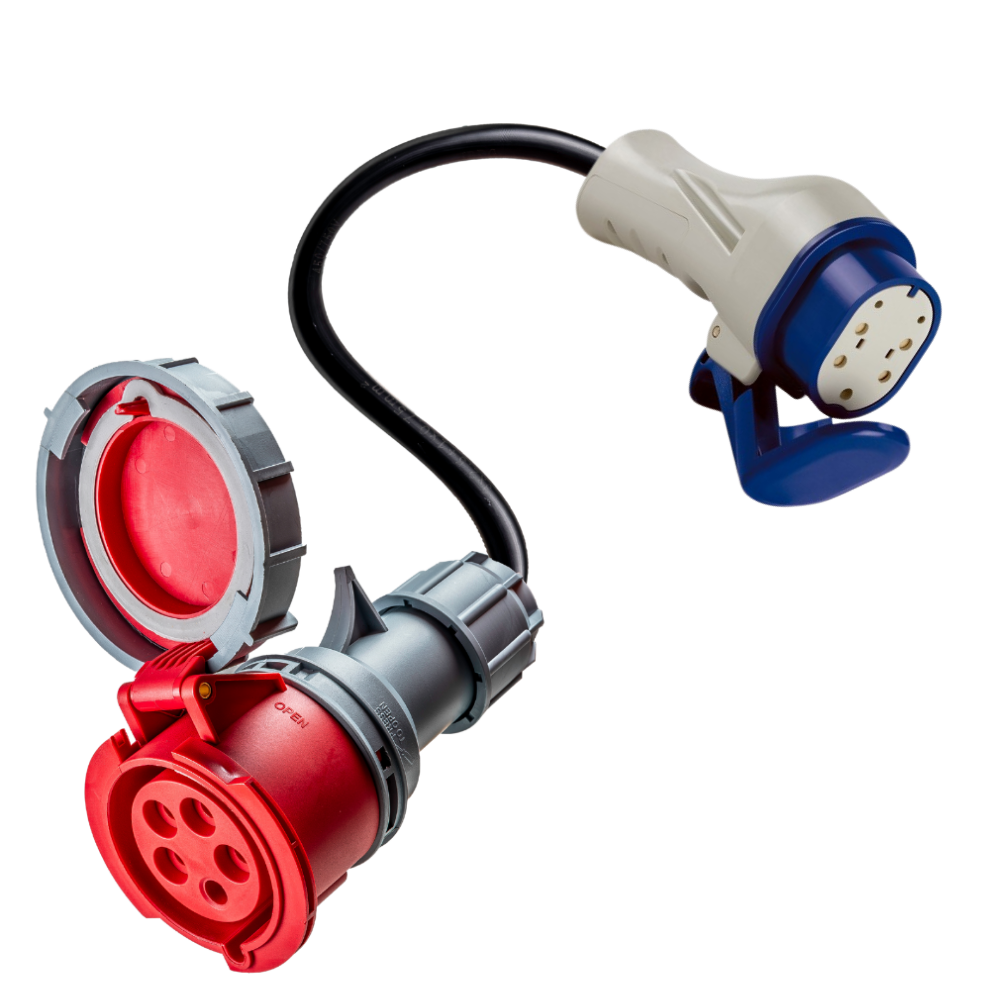 32A 5-polet CEE til Type 3-adapter