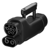 Adapter til opladning af elbiler GBT til CCS2