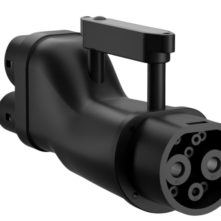Adapter til opladning af elbiler GBT til CCS2