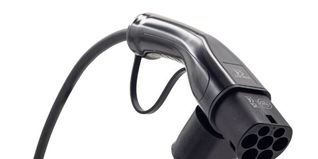 Adapterkabel type 2 (ladestationens side) til 16A 3-polet blåt kommandostik