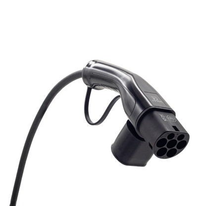 Adapterkabel type 2 (ladestationens side) til 3-polet 32A blåt kommandostik