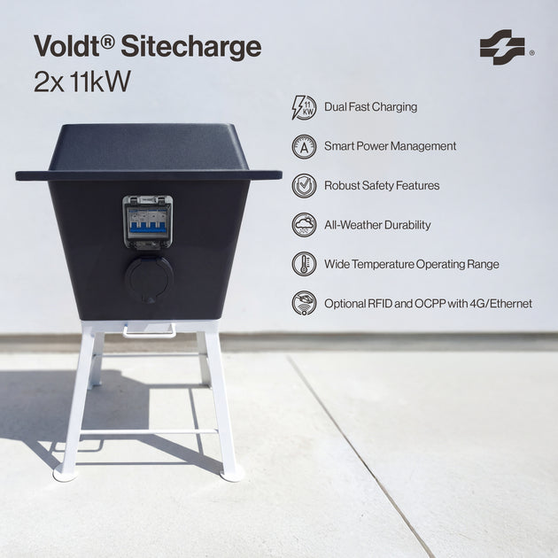 Voldt® Sitecharge | Type 2 | 2×11kW