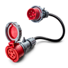32A 5-polet CEE til 16A 5-polet CEE Adapter