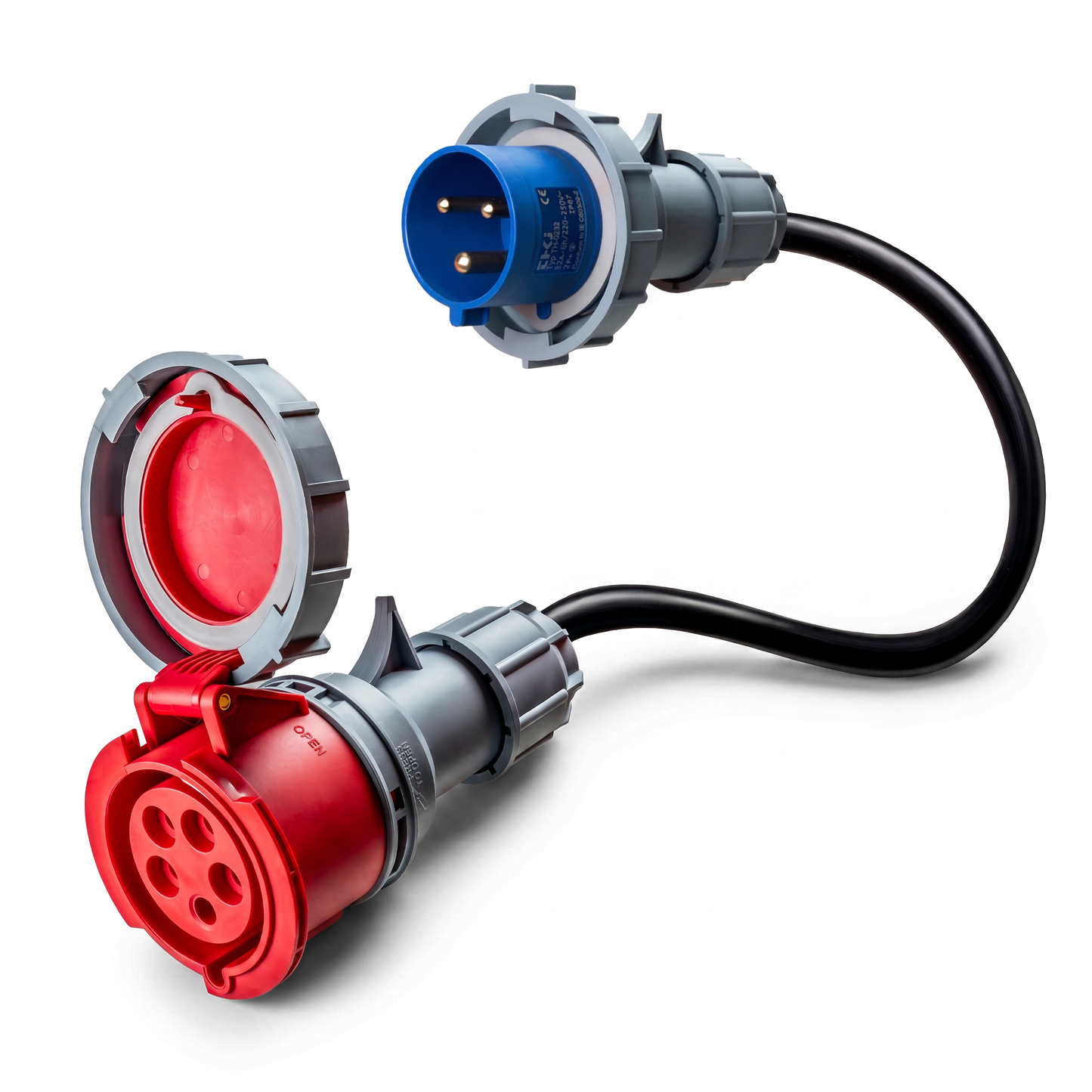 16A 5-polet til 32A 3-polet CEE adapter