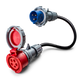 16A 5-polet til 16A 3-polet CEE adapter