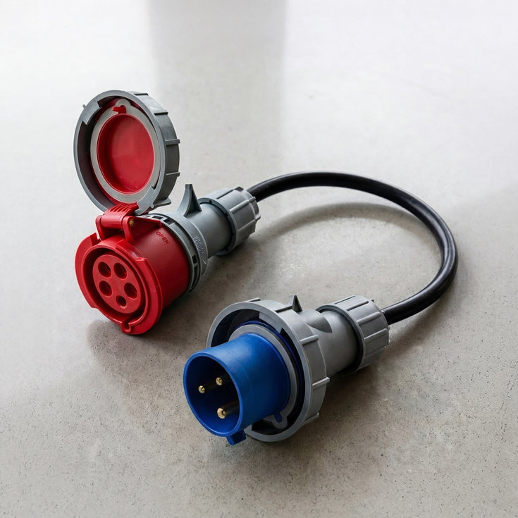 16A 5-polet til 16A 3-polet CEE adapter