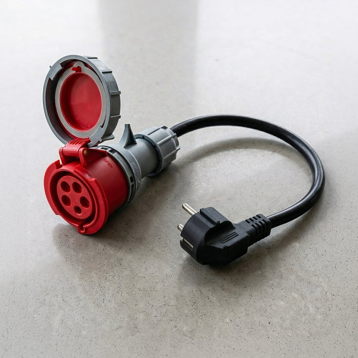 16A 5-polet CEE til Schuko-adapter