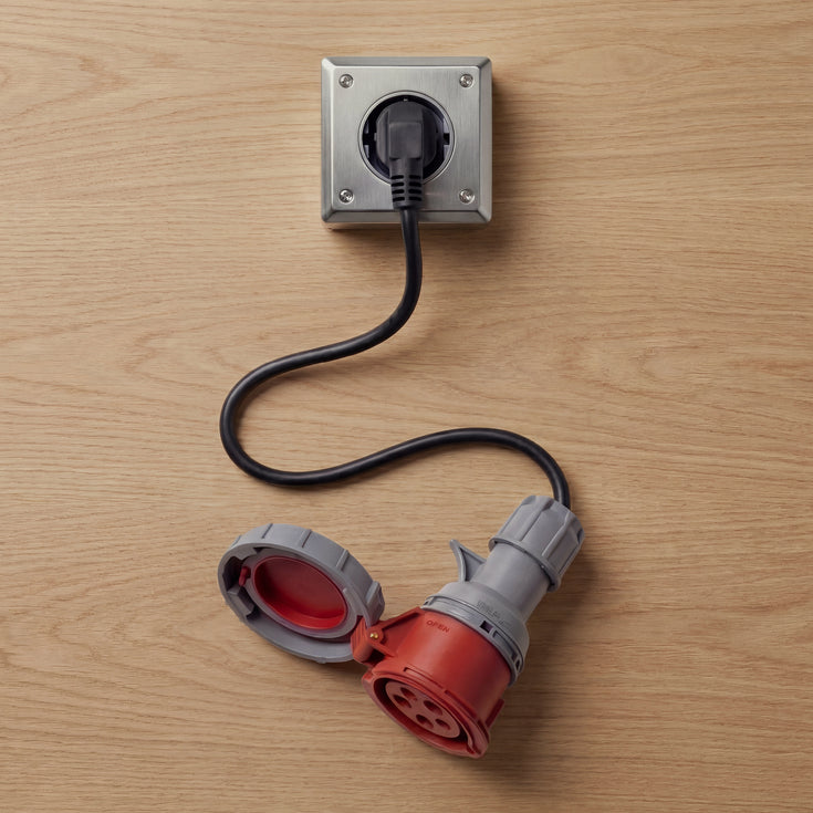32A 5-polet CEE til Schuko-adapter