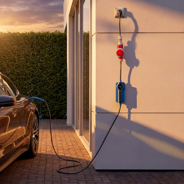 16A 5-polet CEE til Schuko-adapter