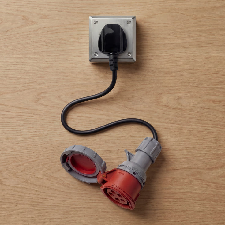 32A 5-polet CEE til type G til UK-adapter