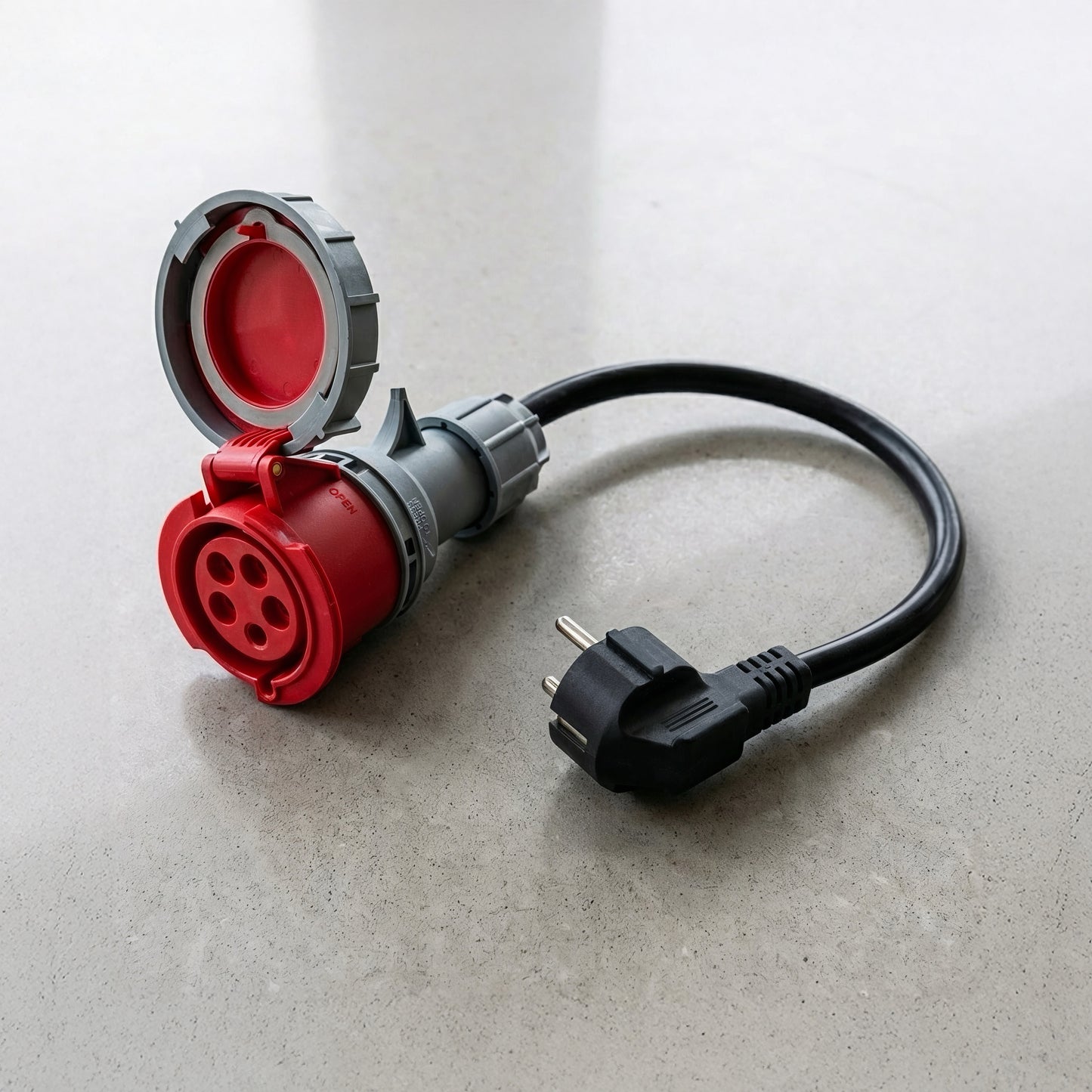 32A 5-polet CEE til Schuko-adapter