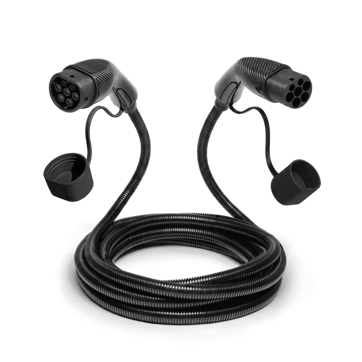 Voldt® Type 2 Carbon Fibre ladekabel 22kW