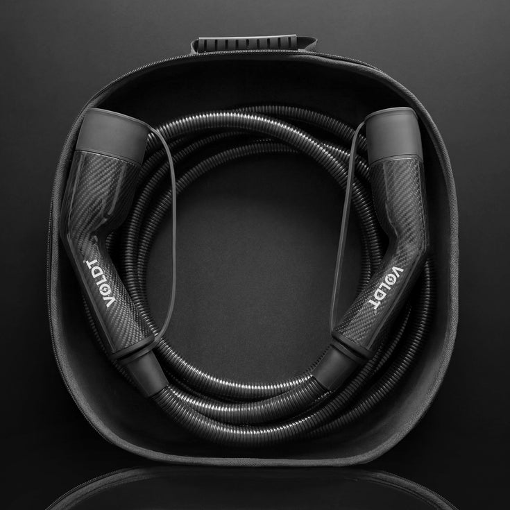 Voldt® Type 2 Carbon Fibre ladekabel 22kW