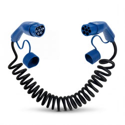 Type 2 | 1 fase | 16A | 3,7kW | spiral ladekabel