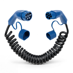 Type 2 | mode 3 | 32a | 22kW | spiral ladekabel