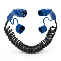 Type 2 | mode 3 | 32a | 22kW | spiral ladekabel