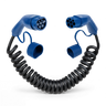 Type 2 | 1 fase | 32a | 7,4 kW | spiral ladekabel