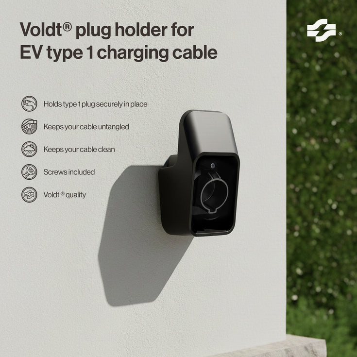 Plugholder til EV Type 1-ladekabel
