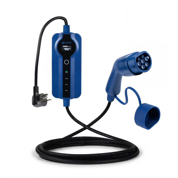 Voldt® Portable Charger Type K with Danish Type K plug and Type 2 connector