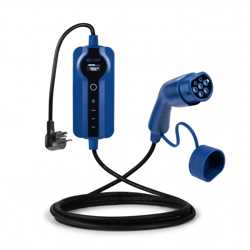 Voldt® Portable Charger Type K with Danish Type K plug and Type 2 connector