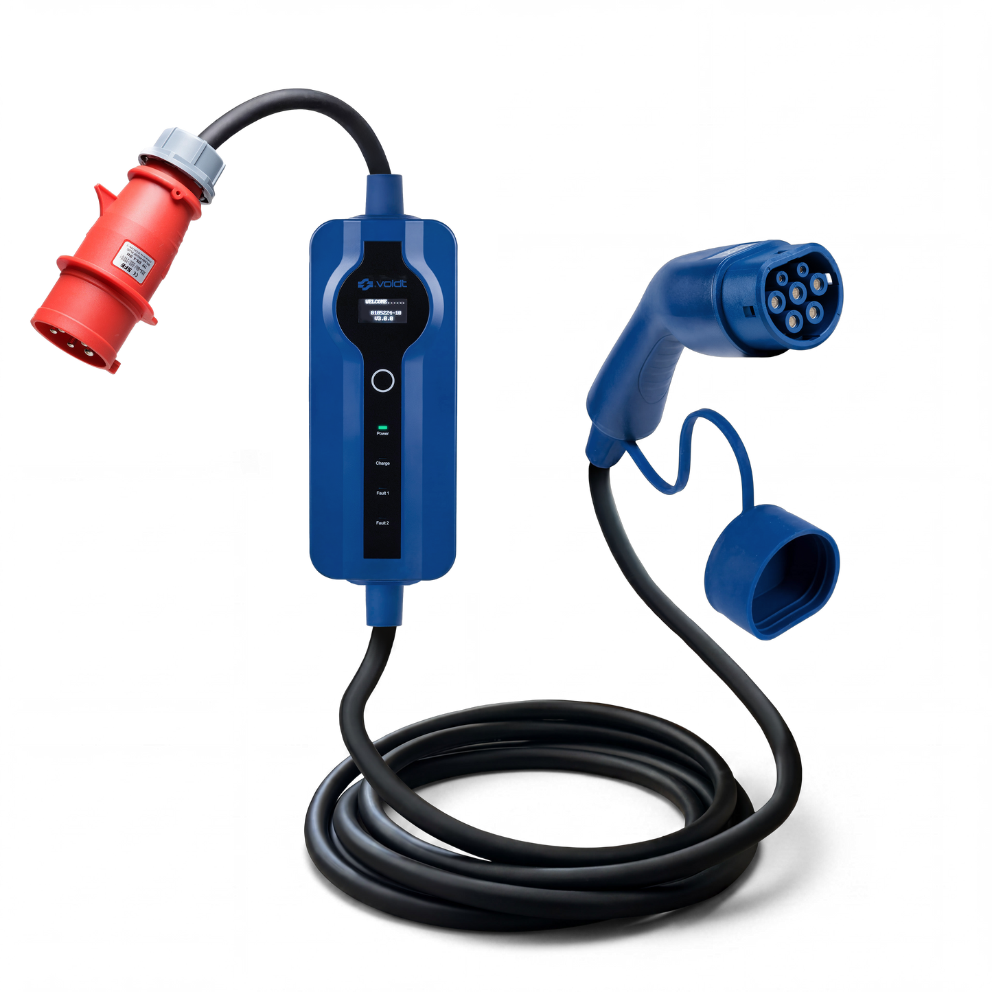 Voldt® Transportabel lader til bil CEE | 3 faset | 8A-32A | 22kW + APP