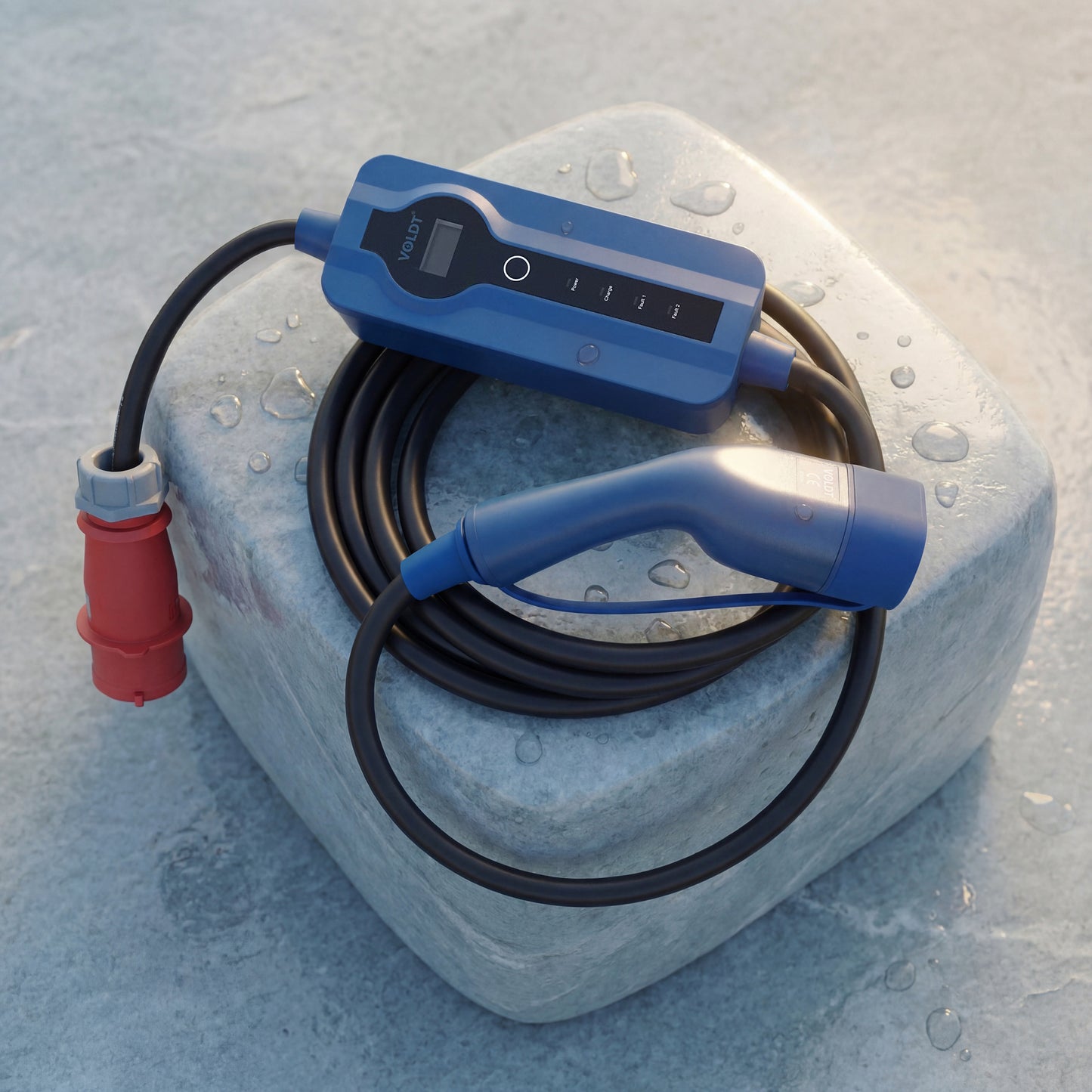 Voldt® Transportabel lader til bil CEE | 3 faset | 8A-32A | 22kW + APP