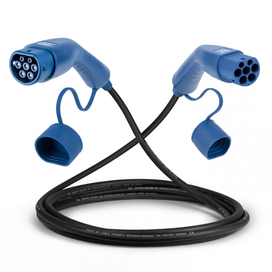 Type 2 | mode 3 | 16A | 11kW-ladekabel