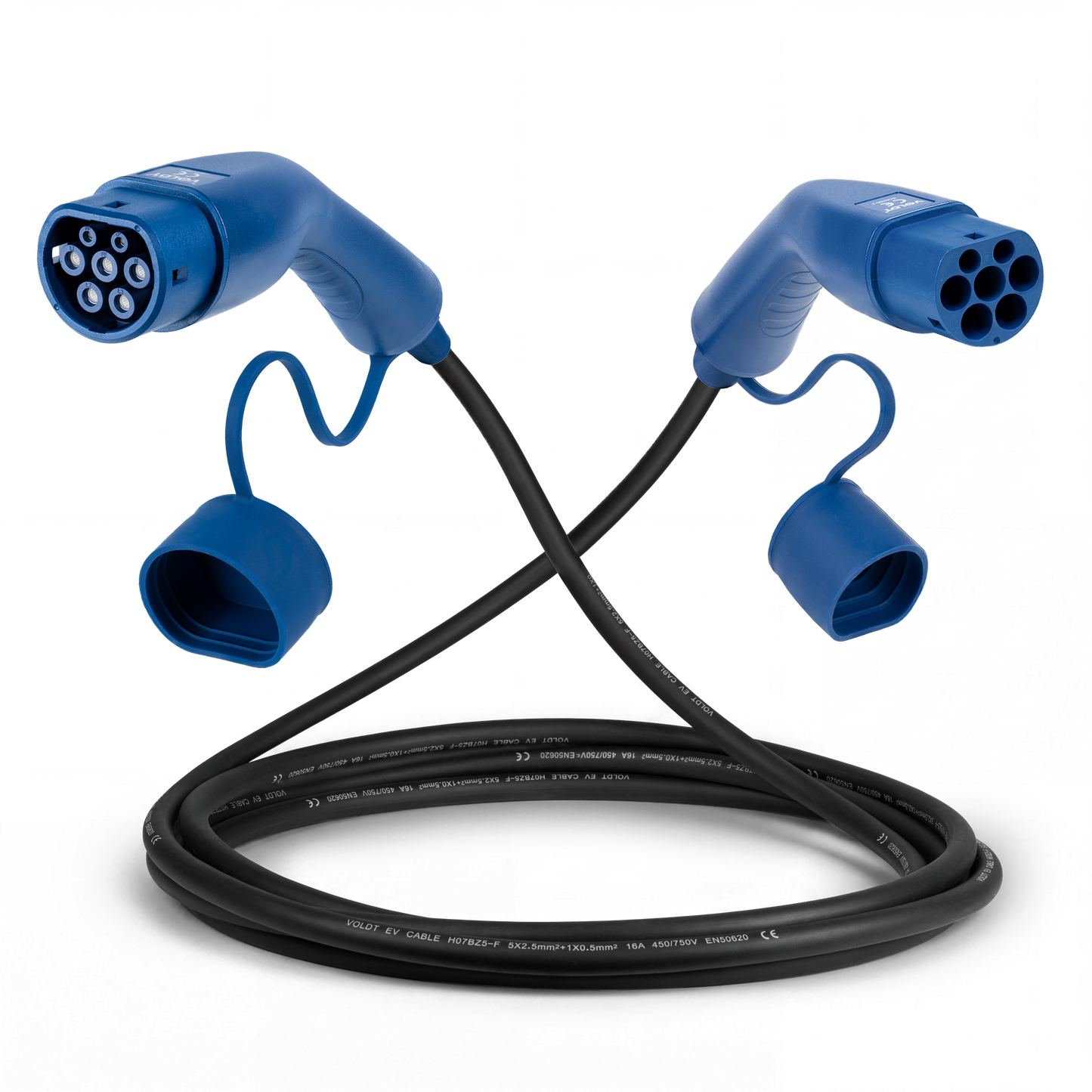Type 2 | mode 3 | 16A | 11kW-ladekabel