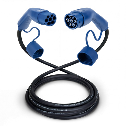 Type 2 | mode 3 | 32a | 22kW ladekabel