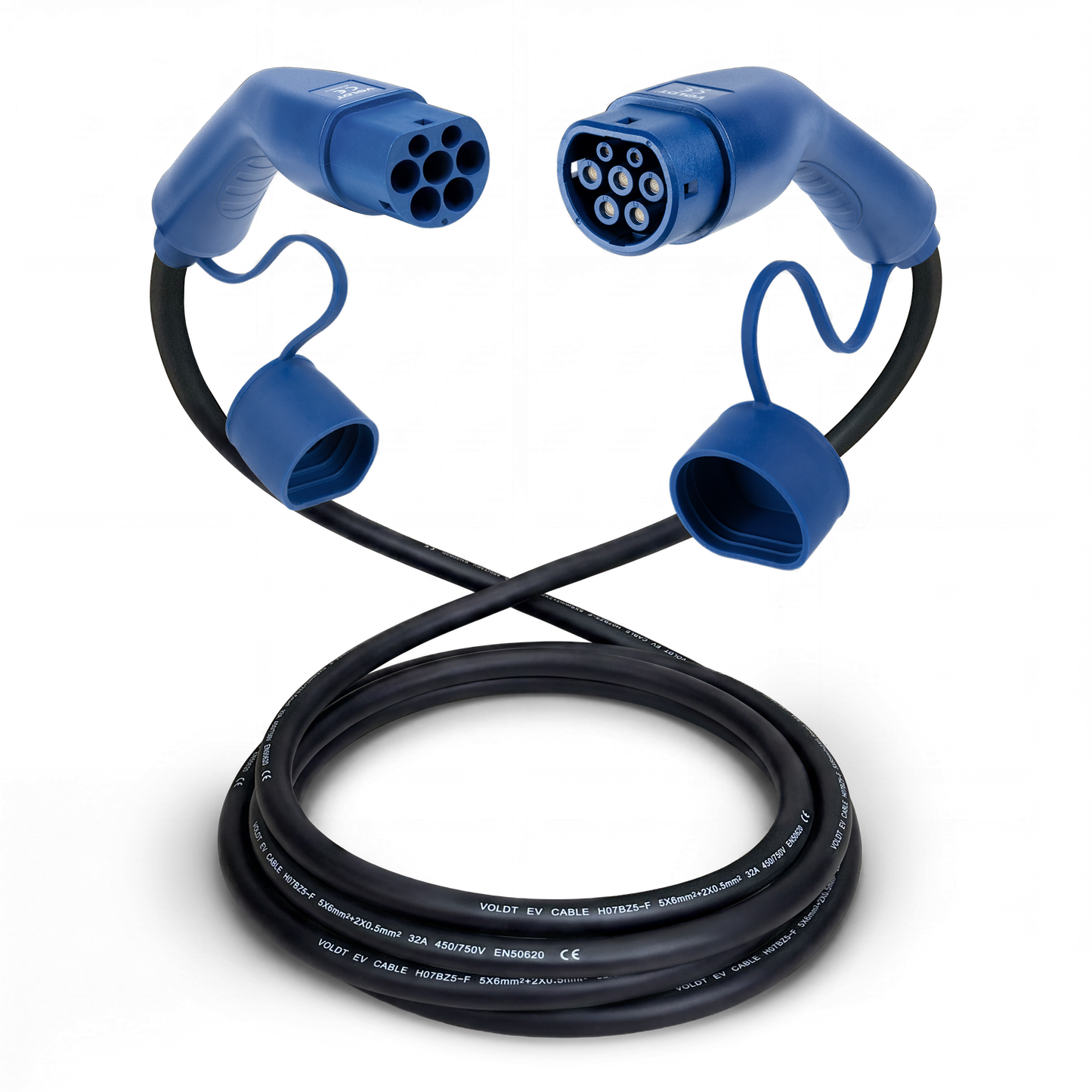 Type 2 | mode 3 | 32a | 22kW ladekabel