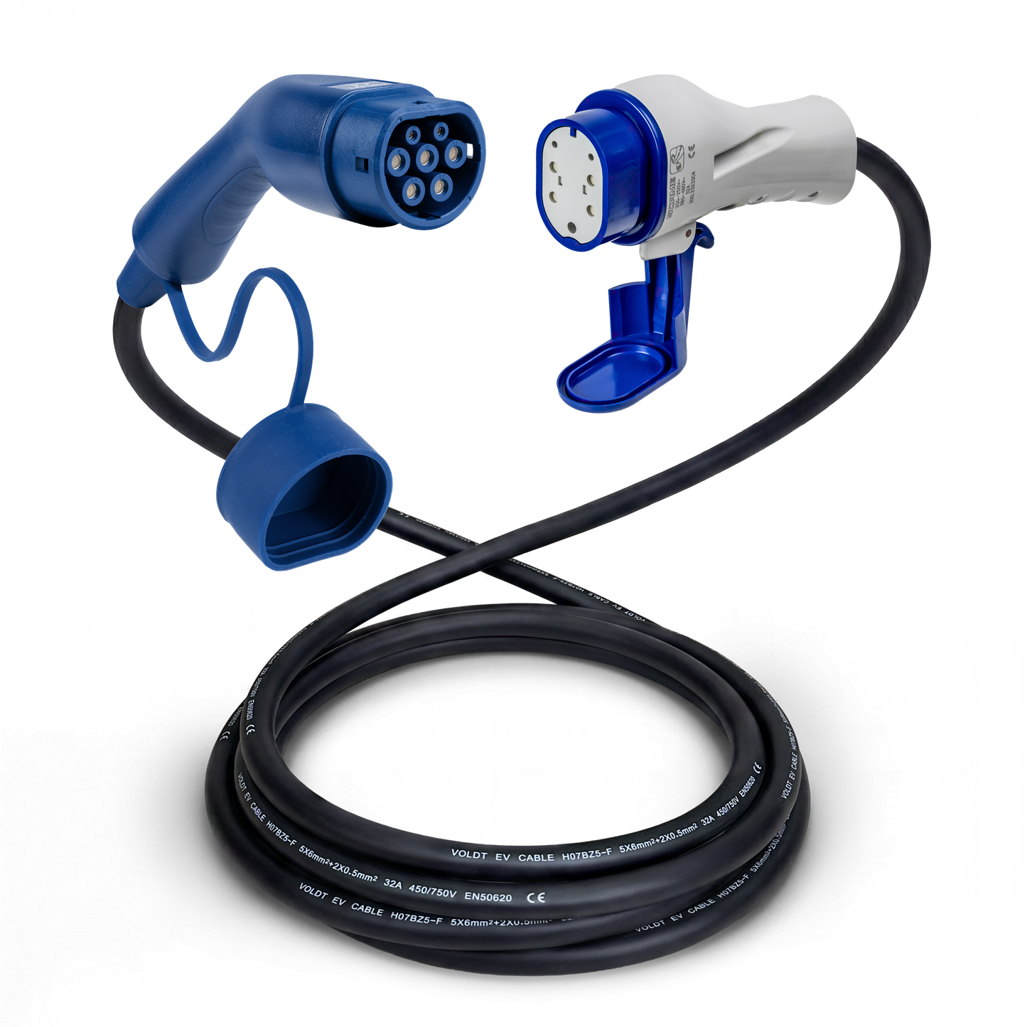 Type 2 - Type 3 | mode 3 | 32a | 22kW ladekabel